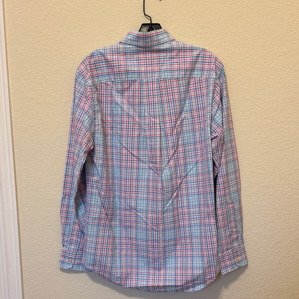 Vineyard Vines Blue and Pink Plaid Shirt - Picture 2 of 3